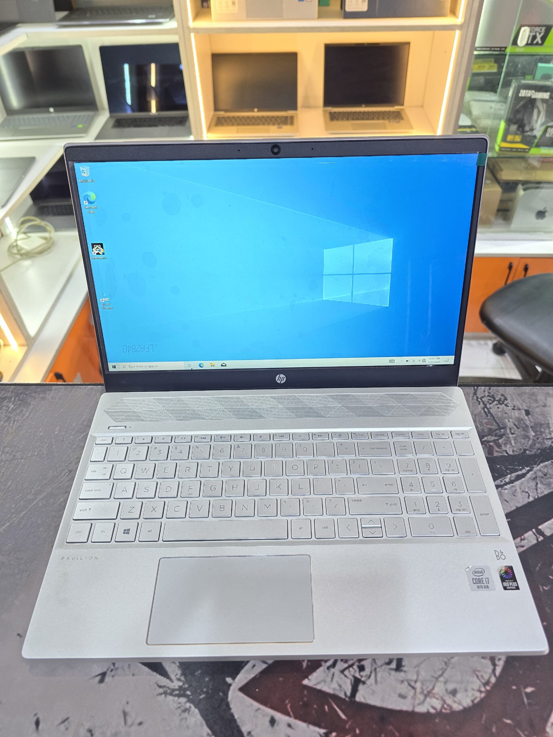 HP Pavilion 15-cs Intel Core i7 10th Generation 16GB DDR4 RAM 256GB SSD 15.6 Inch 1080P FHD Display Backlit Keyboard USB-C HDMI USB 3.0 Bluetooth Wi-Fi